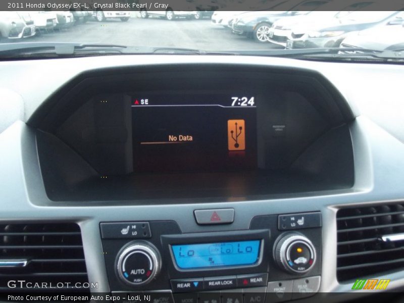 Crystal Black Pearl / Gray 2011 Honda Odyssey EX-L