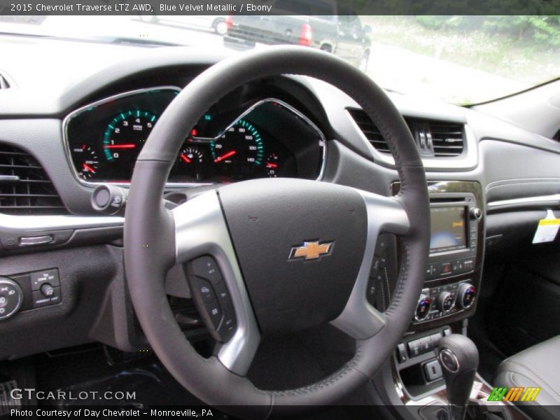 Blue Velvet Metallic / Ebony 2015 Chevrolet Traverse LTZ AWD
