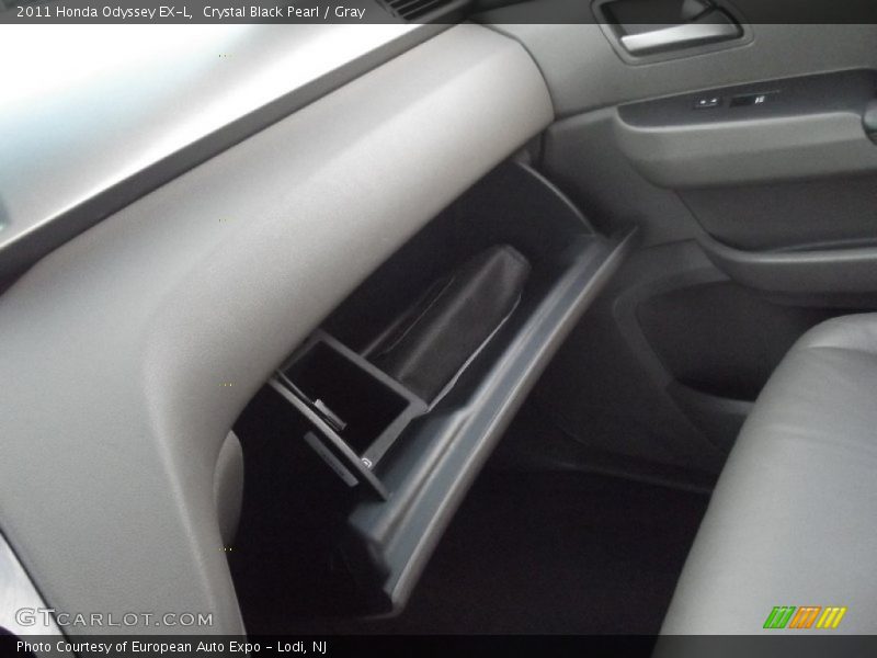Crystal Black Pearl / Gray 2011 Honda Odyssey EX-L