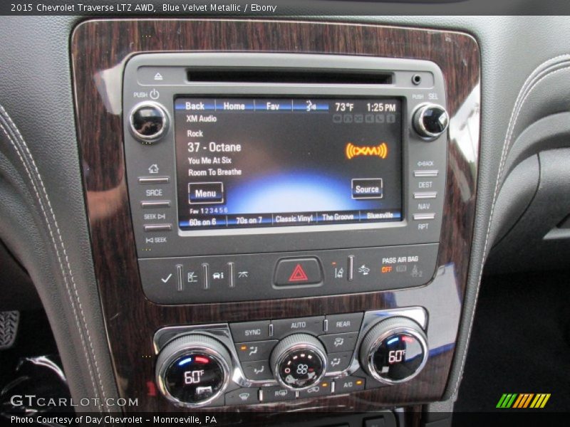 Blue Velvet Metallic / Ebony 2015 Chevrolet Traverse LTZ AWD