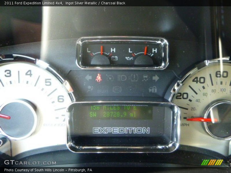 Ingot Silver Metallic / Charcoal Black 2011 Ford Expedition Limited 4x4