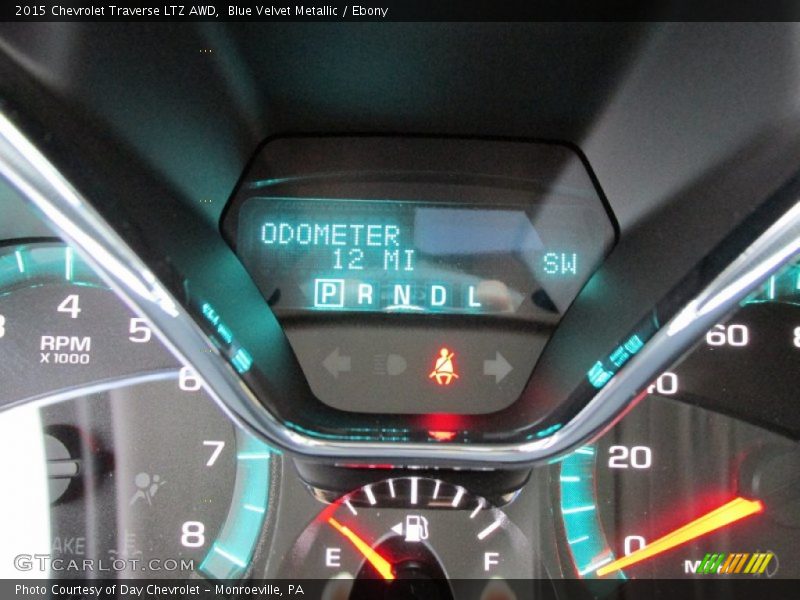 Blue Velvet Metallic / Ebony 2015 Chevrolet Traverse LTZ AWD