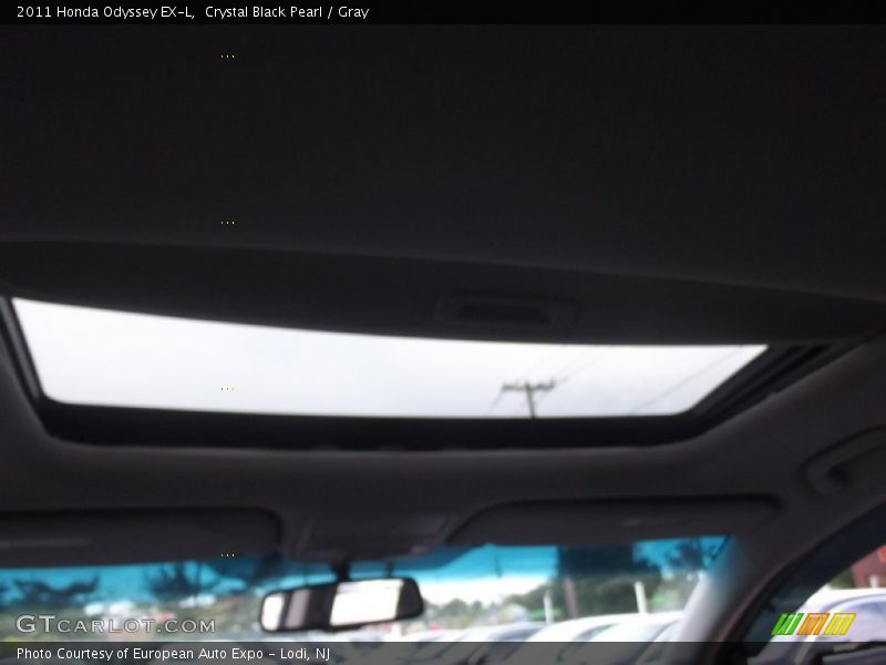 Crystal Black Pearl / Gray 2011 Honda Odyssey EX-L
