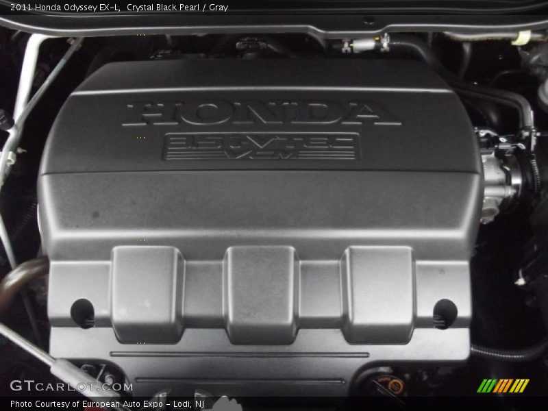 Crystal Black Pearl / Gray 2011 Honda Odyssey EX-L