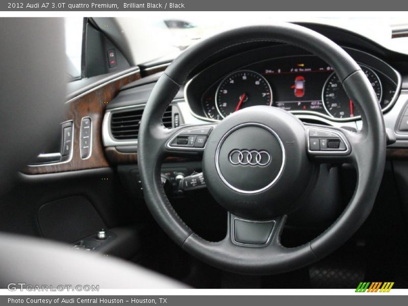 Brilliant Black / Black 2012 Audi A7 3.0T quattro Premium