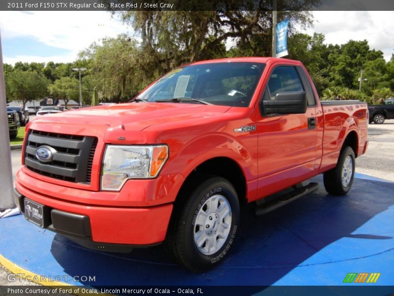 Race Red / Steel Gray 2011 Ford F150 STX Regular Cab