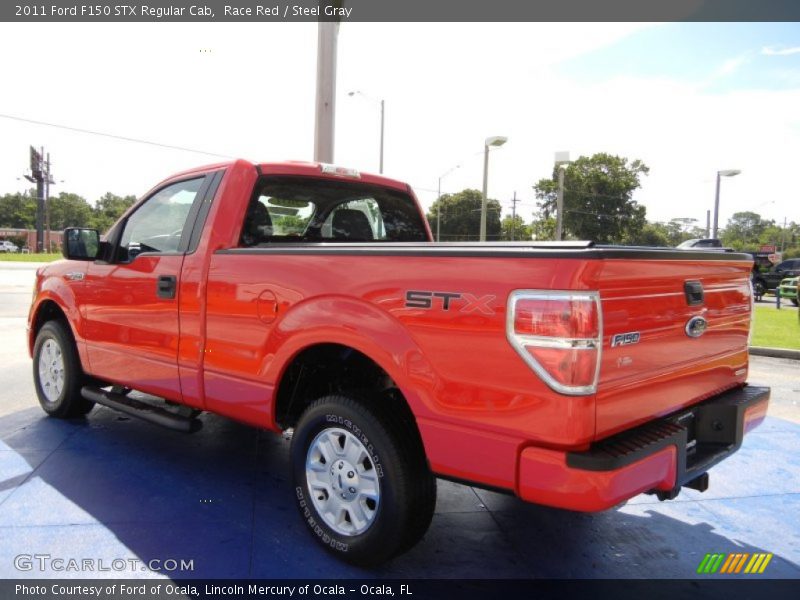 Race Red / Steel Gray 2011 Ford F150 STX Regular Cab