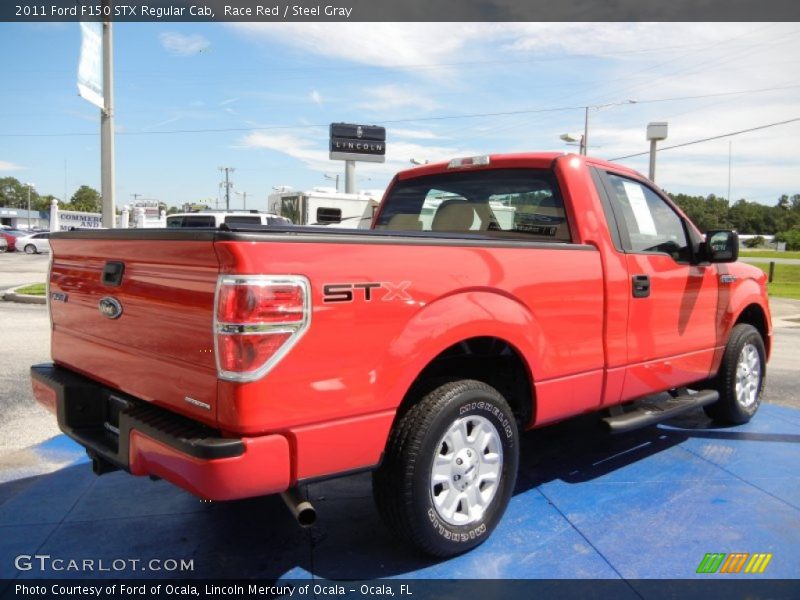 Race Red / Steel Gray 2011 Ford F150 STX Regular Cab