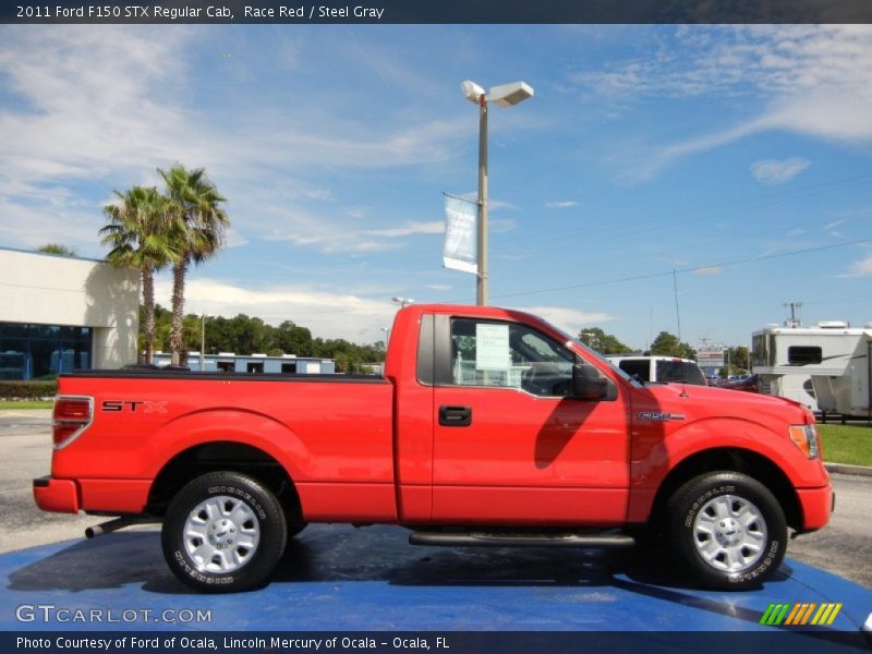 Race Red / Steel Gray 2011 Ford F150 STX Regular Cab