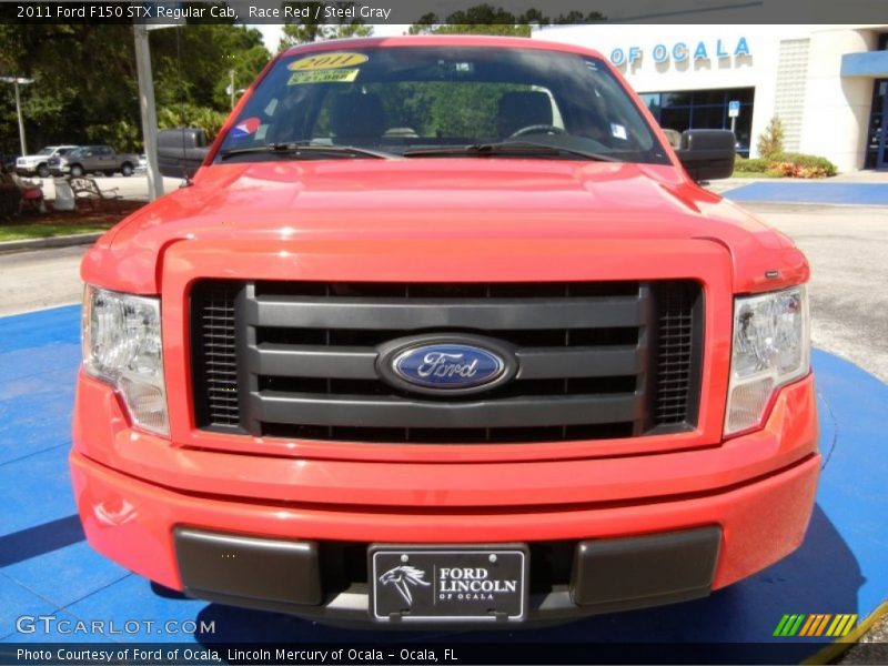 Race Red / Steel Gray 2011 Ford F150 STX Regular Cab