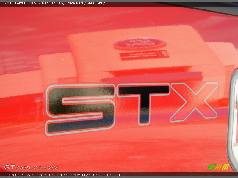 Race Red / Steel Gray 2011 Ford F150 STX Regular Cab
