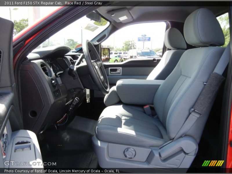 Race Red / Steel Gray 2011 Ford F150 STX Regular Cab