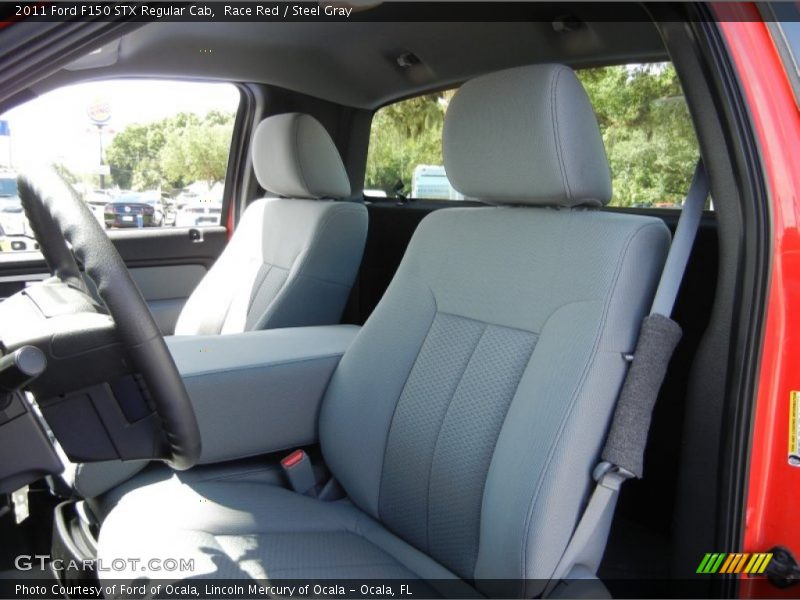 Race Red / Steel Gray 2011 Ford F150 STX Regular Cab