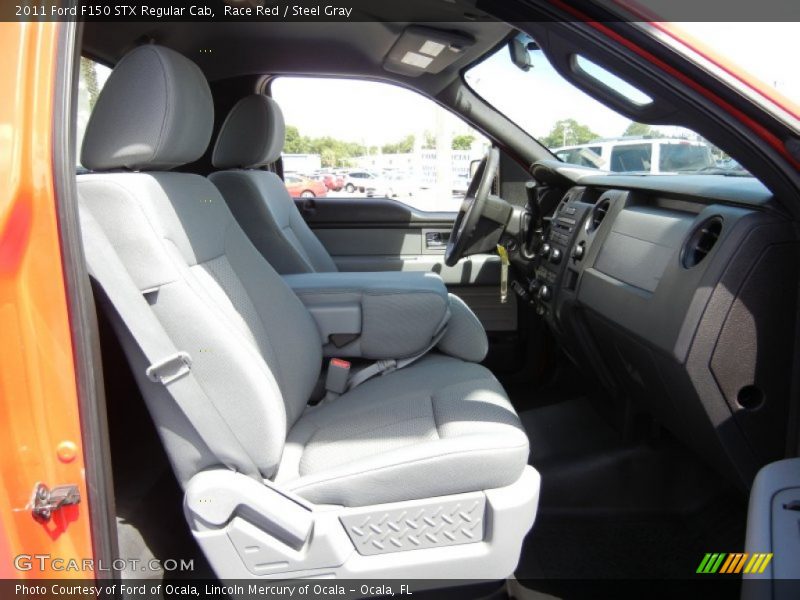 Race Red / Steel Gray 2011 Ford F150 STX Regular Cab