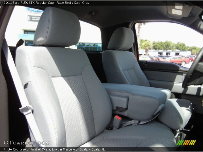 Race Red / Steel Gray 2011 Ford F150 STX Regular Cab