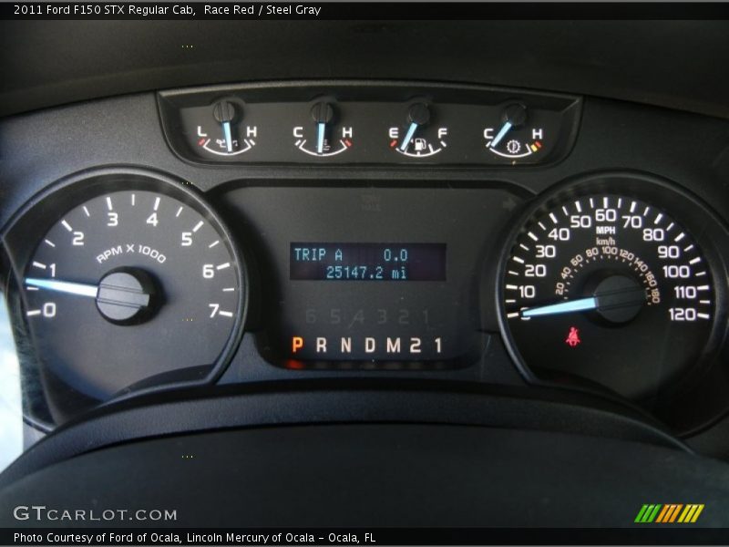 Race Red / Steel Gray 2011 Ford F150 STX Regular Cab
