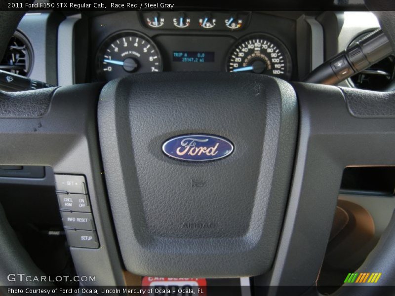 Race Red / Steel Gray 2011 Ford F150 STX Regular Cab
