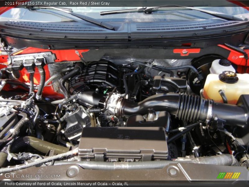 Race Red / Steel Gray 2011 Ford F150 STX Regular Cab