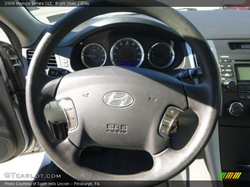 Bright Silver / Gray 2009 Hyundai Sonata GLS