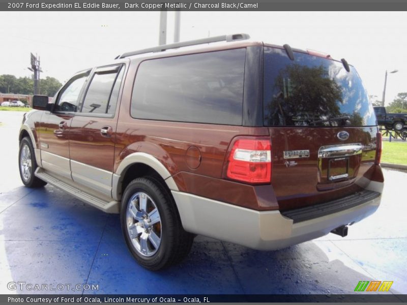 Dark Copper Metallic / Charcoal Black/Camel 2007 Ford Expedition EL Eddie Bauer