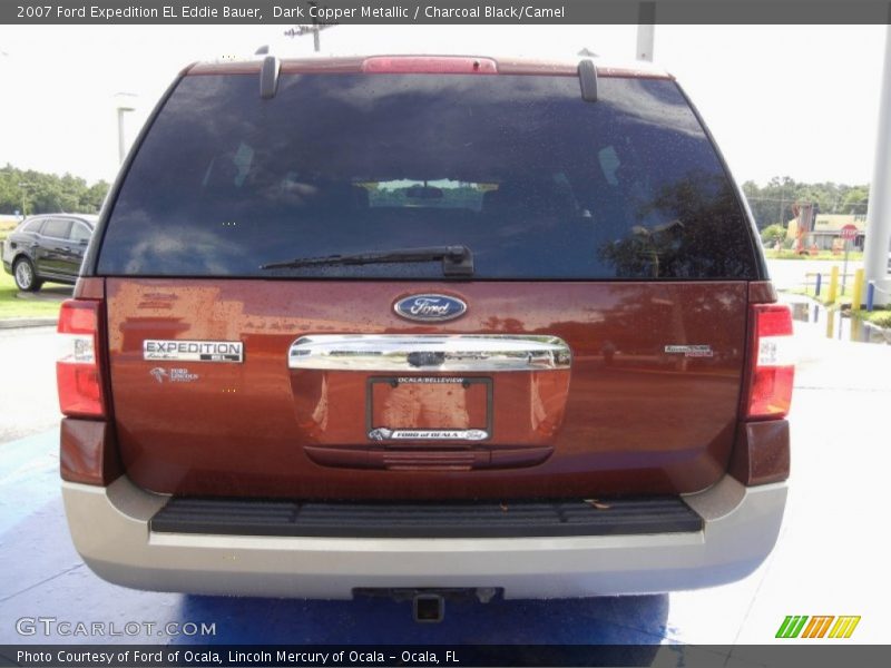 Dark Copper Metallic / Charcoal Black/Camel 2007 Ford Expedition EL Eddie Bauer