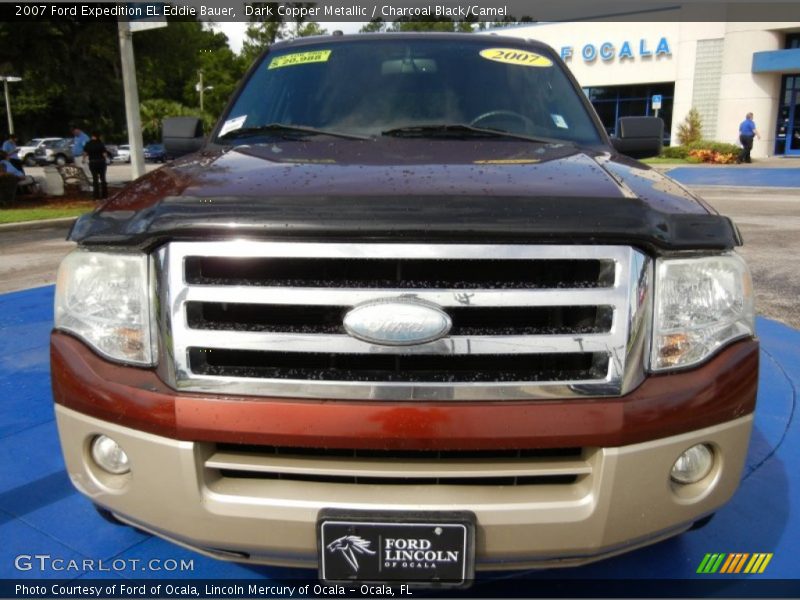 Dark Copper Metallic / Charcoal Black/Camel 2007 Ford Expedition EL Eddie Bauer