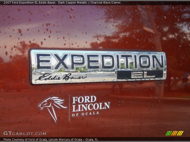 Dark Copper Metallic / Charcoal Black/Camel 2007 Ford Expedition EL Eddie Bauer