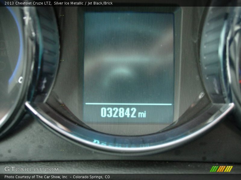 Silver Ice Metallic / Jet Black/Brick 2013 Chevrolet Cruze LTZ