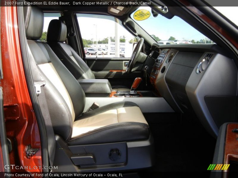 Dark Copper Metallic / Charcoal Black/Camel 2007 Ford Expedition EL Eddie Bauer
