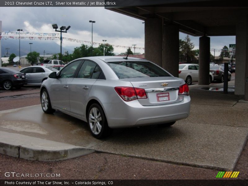 Silver Ice Metallic / Jet Black/Brick 2013 Chevrolet Cruze LTZ
