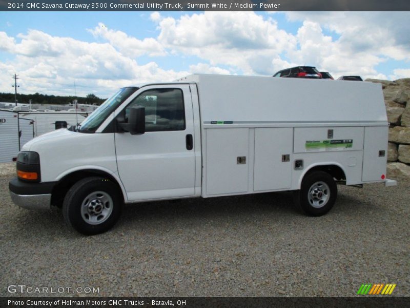 Summit White / Medium Pewter 2014 GMC Savana Cutaway 3500 Commercial Utility Truck