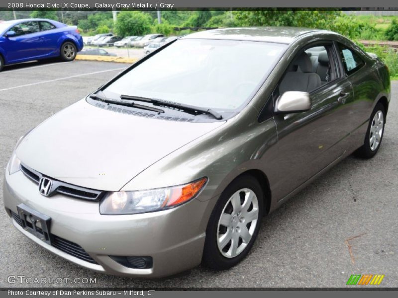 Galaxy Gray Metallic / Gray 2008 Honda Civic LX Coupe