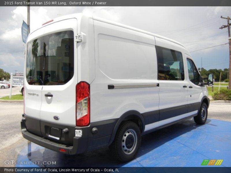 Oxford White / Pewter 2015 Ford Transit Van 150 MR Long