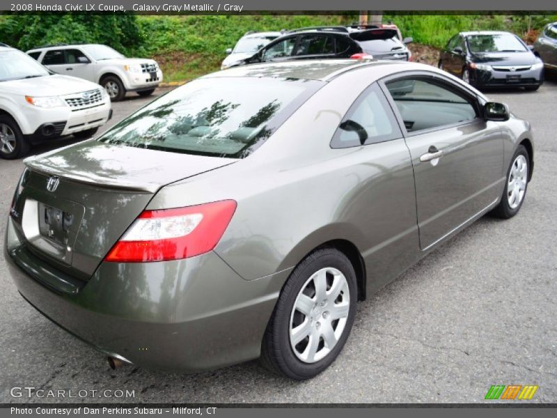 Galaxy Gray Metallic / Gray 2008 Honda Civic LX Coupe