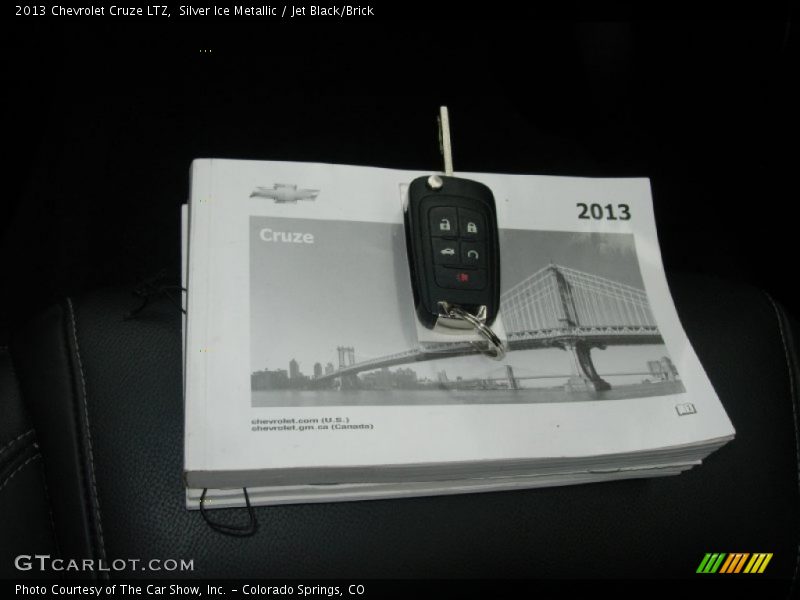 Silver Ice Metallic / Jet Black/Brick 2013 Chevrolet Cruze LTZ