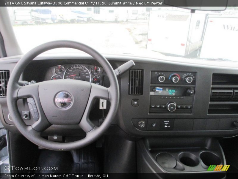 Summit White / Medium Pewter 2014 GMC Savana Cutaway 3500 Commercial Utility Truck