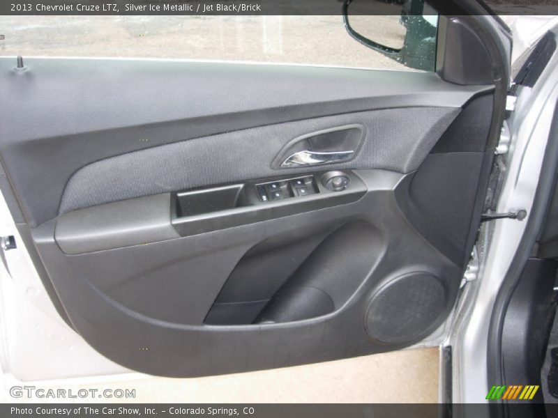 Silver Ice Metallic / Jet Black/Brick 2013 Chevrolet Cruze LTZ