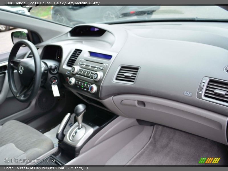 Galaxy Gray Metallic / Gray 2008 Honda Civic LX Coupe
