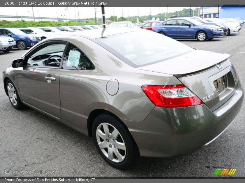 Galaxy Gray Metallic / Gray 2008 Honda Civic LX Coupe