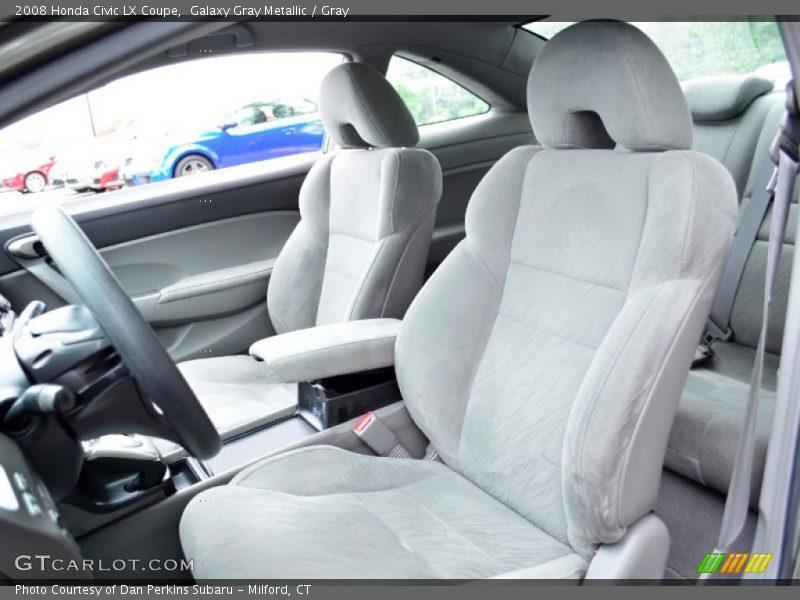 Galaxy Gray Metallic / Gray 2008 Honda Civic LX Coupe