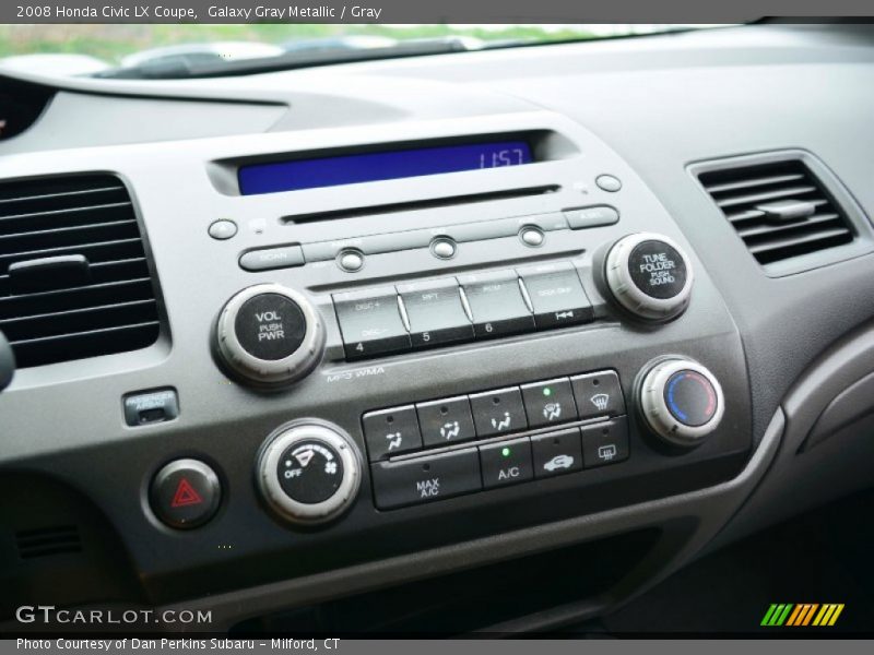 Galaxy Gray Metallic / Gray 2008 Honda Civic LX Coupe