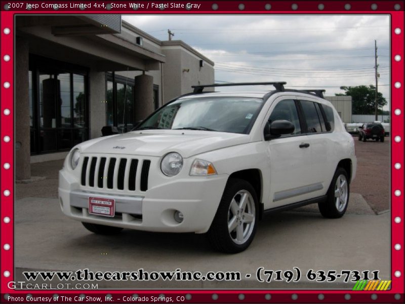 Stone White / Pastel Slate Gray 2007 Jeep Compass Limited 4x4