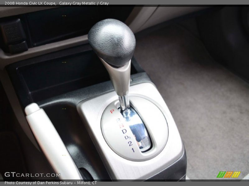 Galaxy Gray Metallic / Gray 2008 Honda Civic LX Coupe