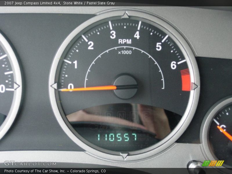 Stone White / Pastel Slate Gray 2007 Jeep Compass Limited 4x4