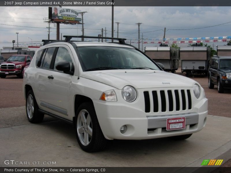 Stone White / Pastel Slate Gray 2007 Jeep Compass Limited 4x4