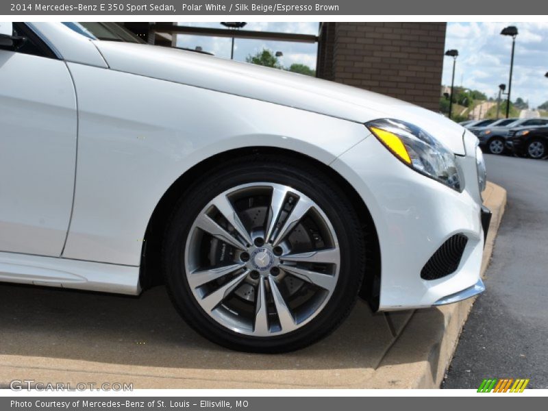 Polar White / Silk Beige/Espresso Brown 2014 Mercedes-Benz E 350 Sport Sedan