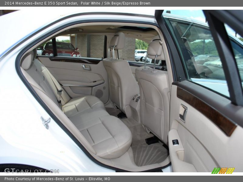 Polar White / Silk Beige/Espresso Brown 2014 Mercedes-Benz E 350 Sport Sedan