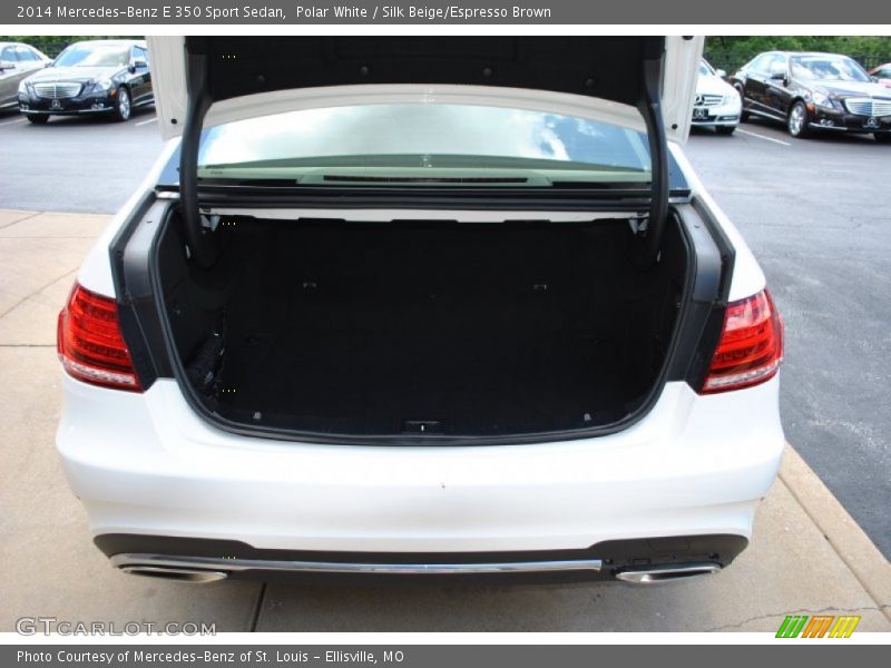Polar White / Silk Beige/Espresso Brown 2014 Mercedes-Benz E 350 Sport Sedan