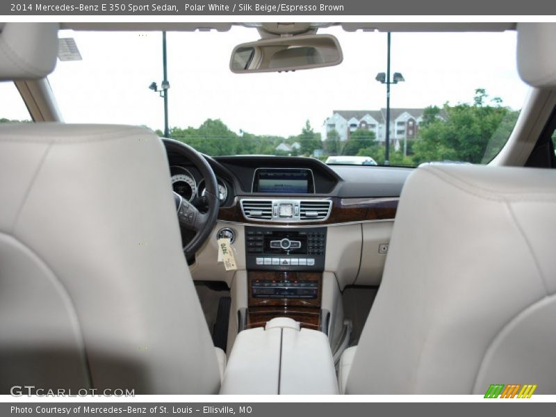 Polar White / Silk Beige/Espresso Brown 2014 Mercedes-Benz E 350 Sport Sedan