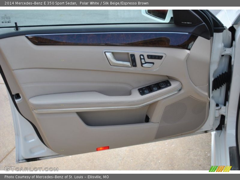 Polar White / Silk Beige/Espresso Brown 2014 Mercedes-Benz E 350 Sport Sedan